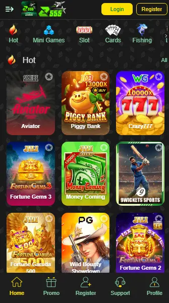 Z555 Game Homepage