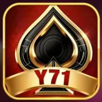Y71 Game logo with black and gold spade design