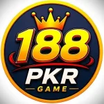 188 PKR Game logo with crown design